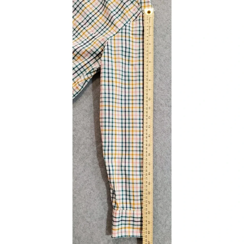Lot of 2 J. Crew Plaid Button Down Shirts Medium Classic‎ / Slim Untucked